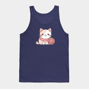 Knitter Kitten Tank Top